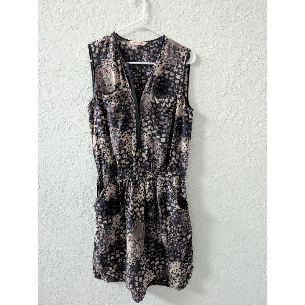 Rebecca Taylor 100% Silk Animal Print Mini Dress 4 | Eclectic| Indie Sleaze|Y2K